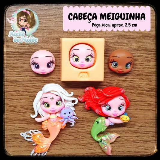 Molde de Silicon Cabeça Meiguinha AdM