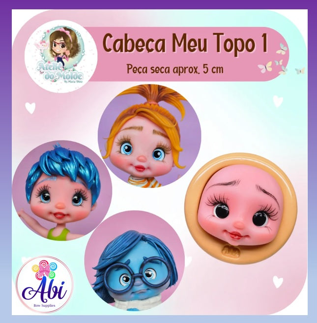 Molde de Silicon Cabeca Meu Topo 1 AdM