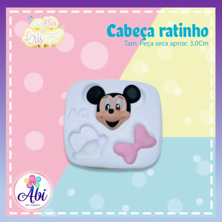 Molde de Silicon Cabeca Ratinho AC