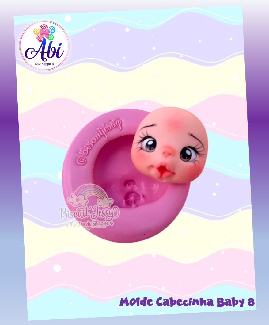 Molde de Silicon Cabecinha Baby 8. Biscuit Jessy