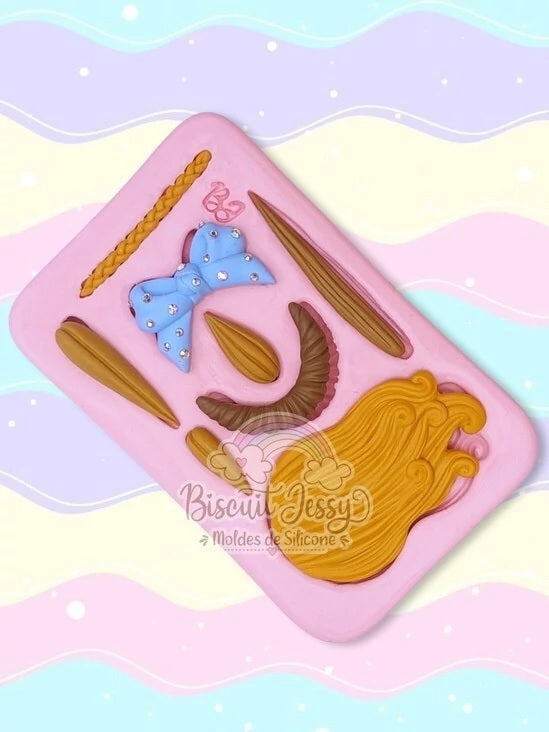 Molde de Silicon Cabelos 2 BJ