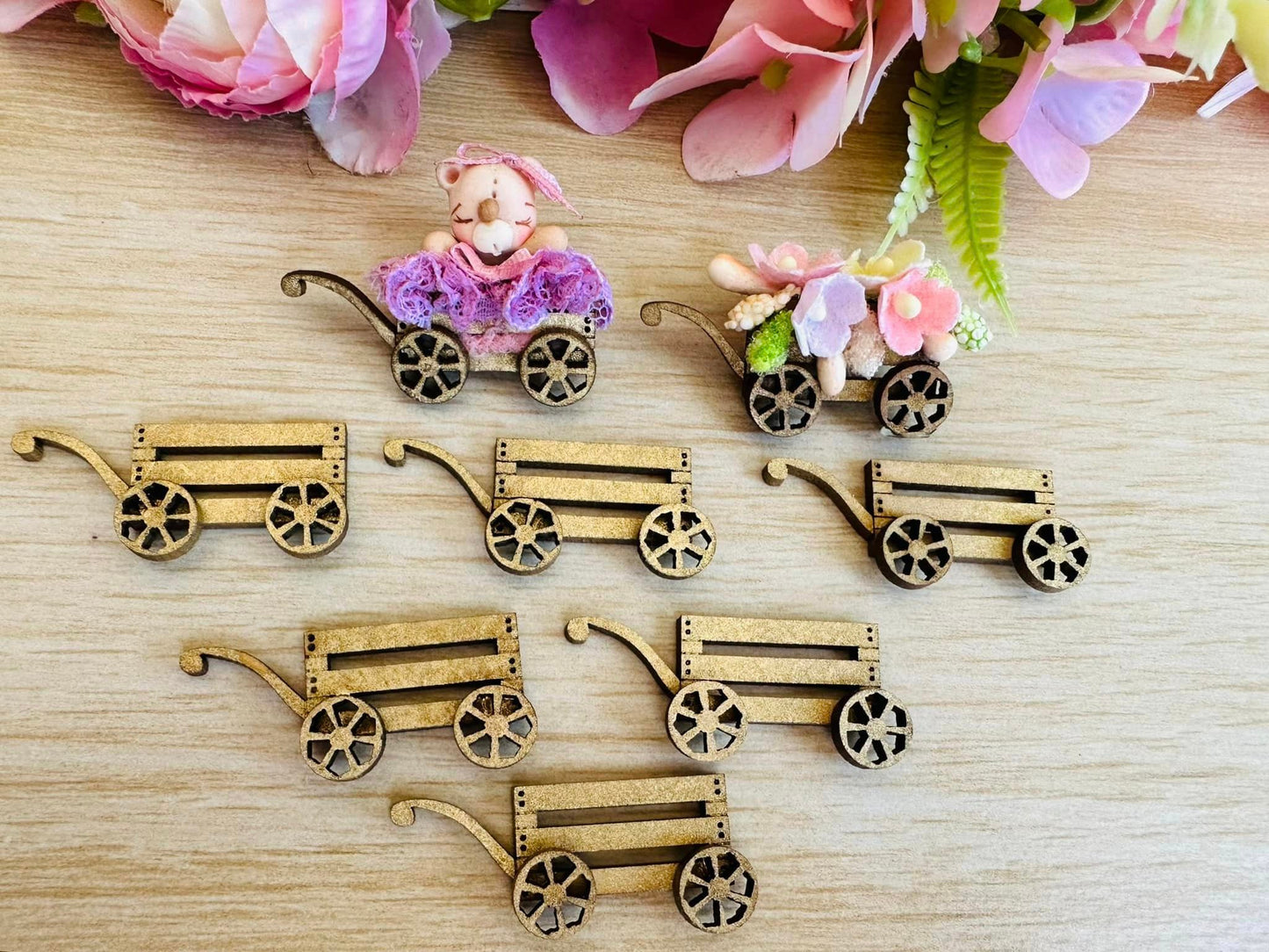 Set de Mini Carretas en MDF PC