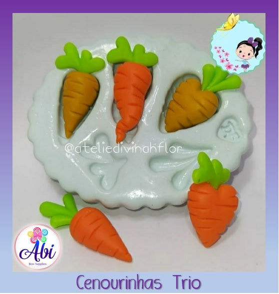 Molde de Silicon Cenourinhas Trio DF