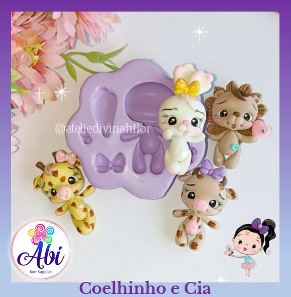 Molde de Silicon Coelhinho e Cia DF