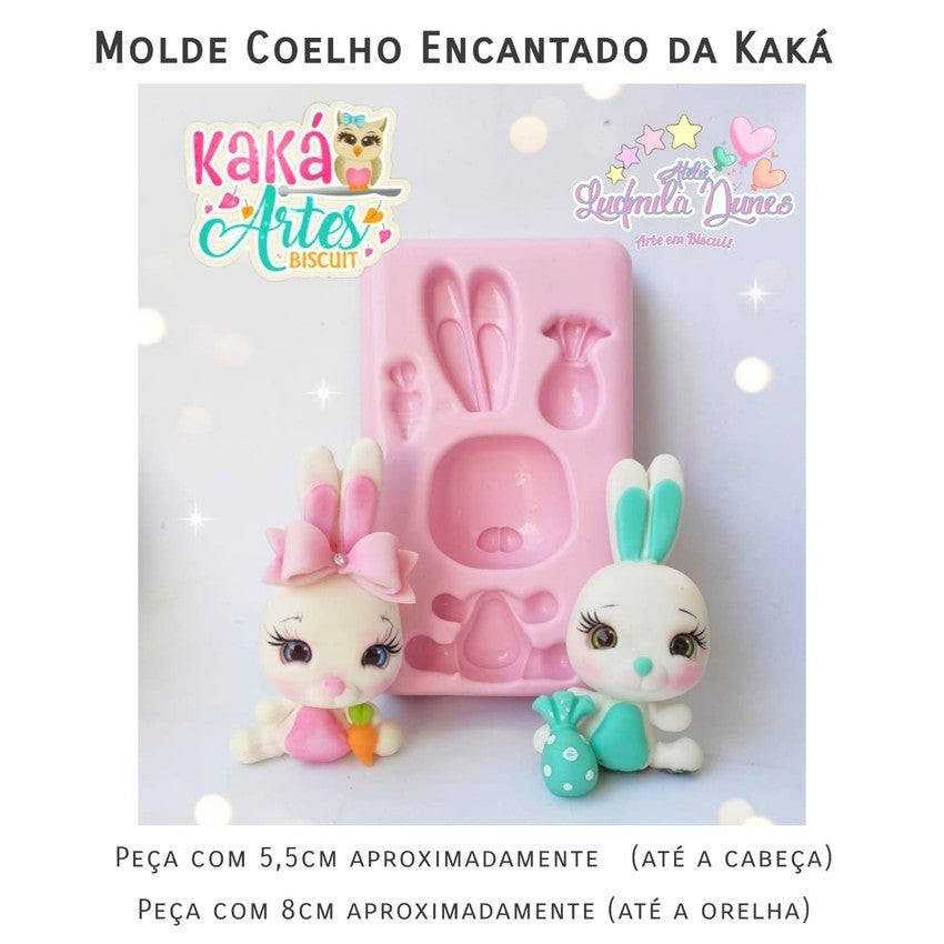 Molde de Silicon Coelho Encantado da Kaka