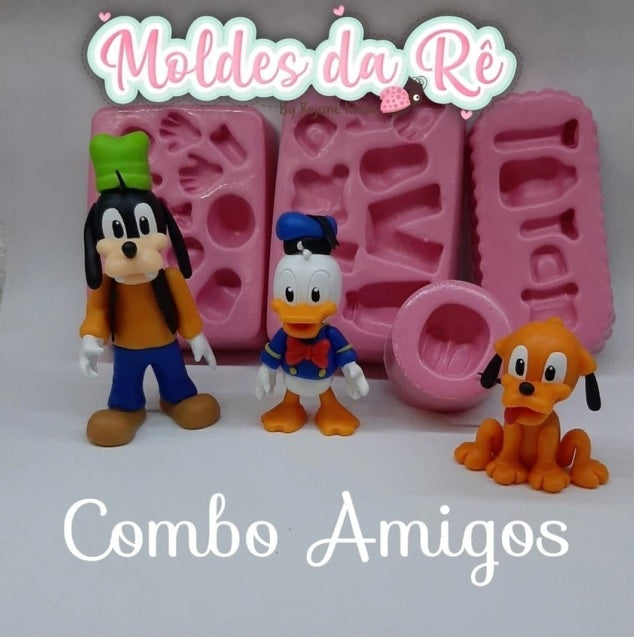 Molde de Silicon Combo Amigos MDR