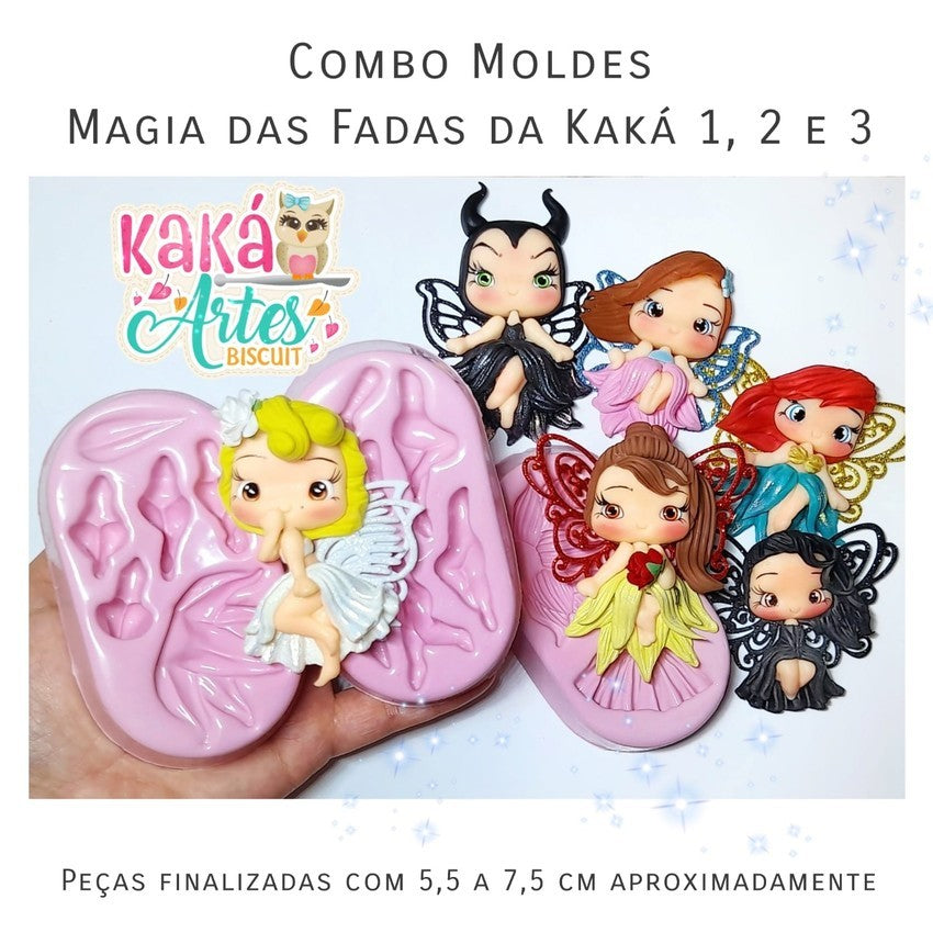 Combo Moldes Magia das Fadas da Kaka 1, 2 y 3