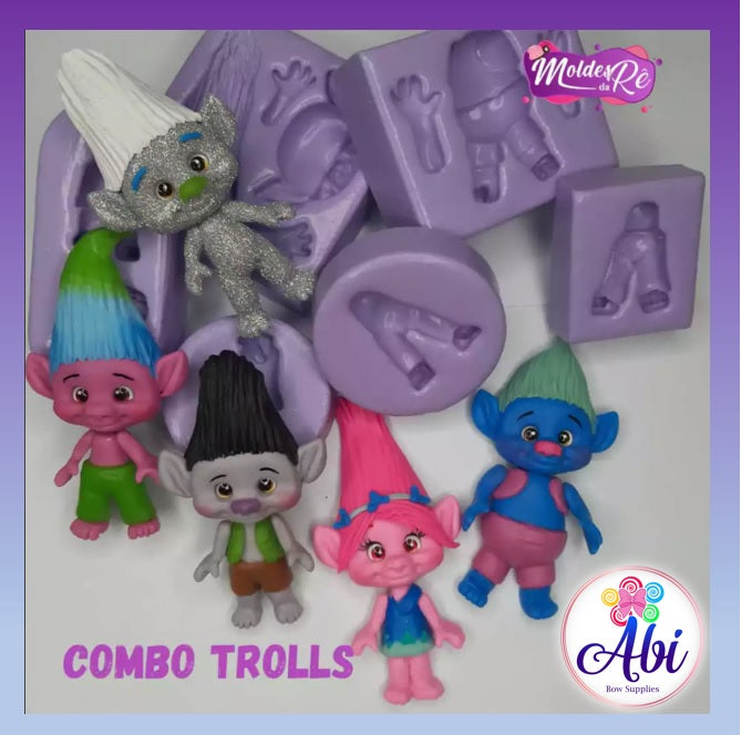 Moldes de Silicon Combo Trolls MDR