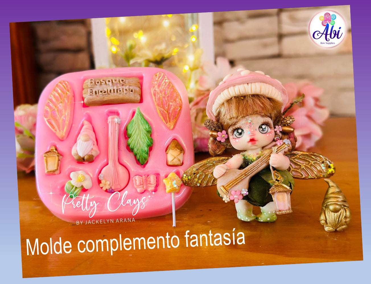 Molde de Silicon Complemento Fantasia Pretty Clays