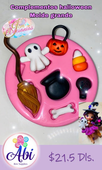 Molde de Silicon Complemento Halloween Grande BU