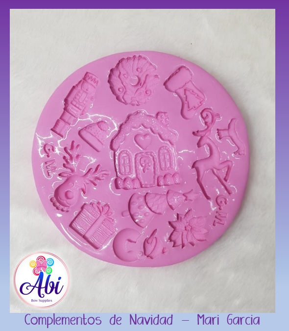 Molde de Silicon Complementos de Navidad MG