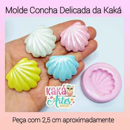 Molde de Silicon Concha Delicada Kaka Artes.