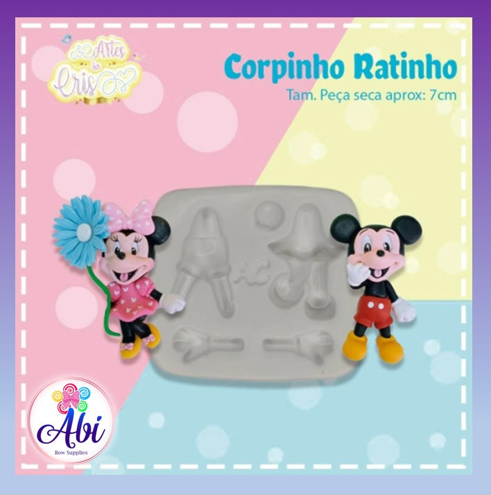 Molde de Silicon Corpinho Ratinhos AC