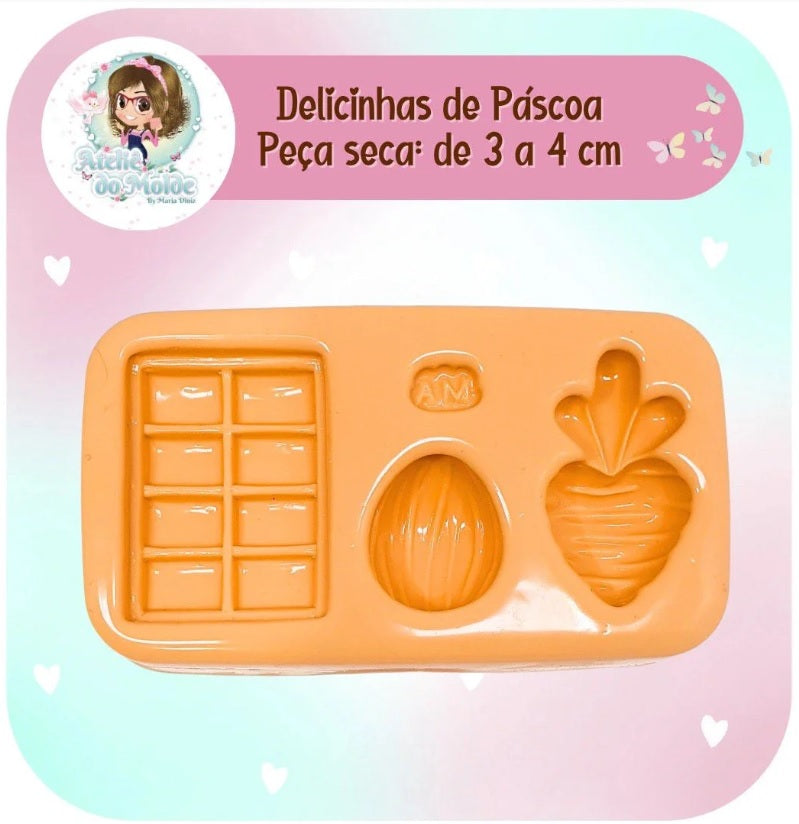 Molde de Silicon Delicinhas de Pascoa AdM