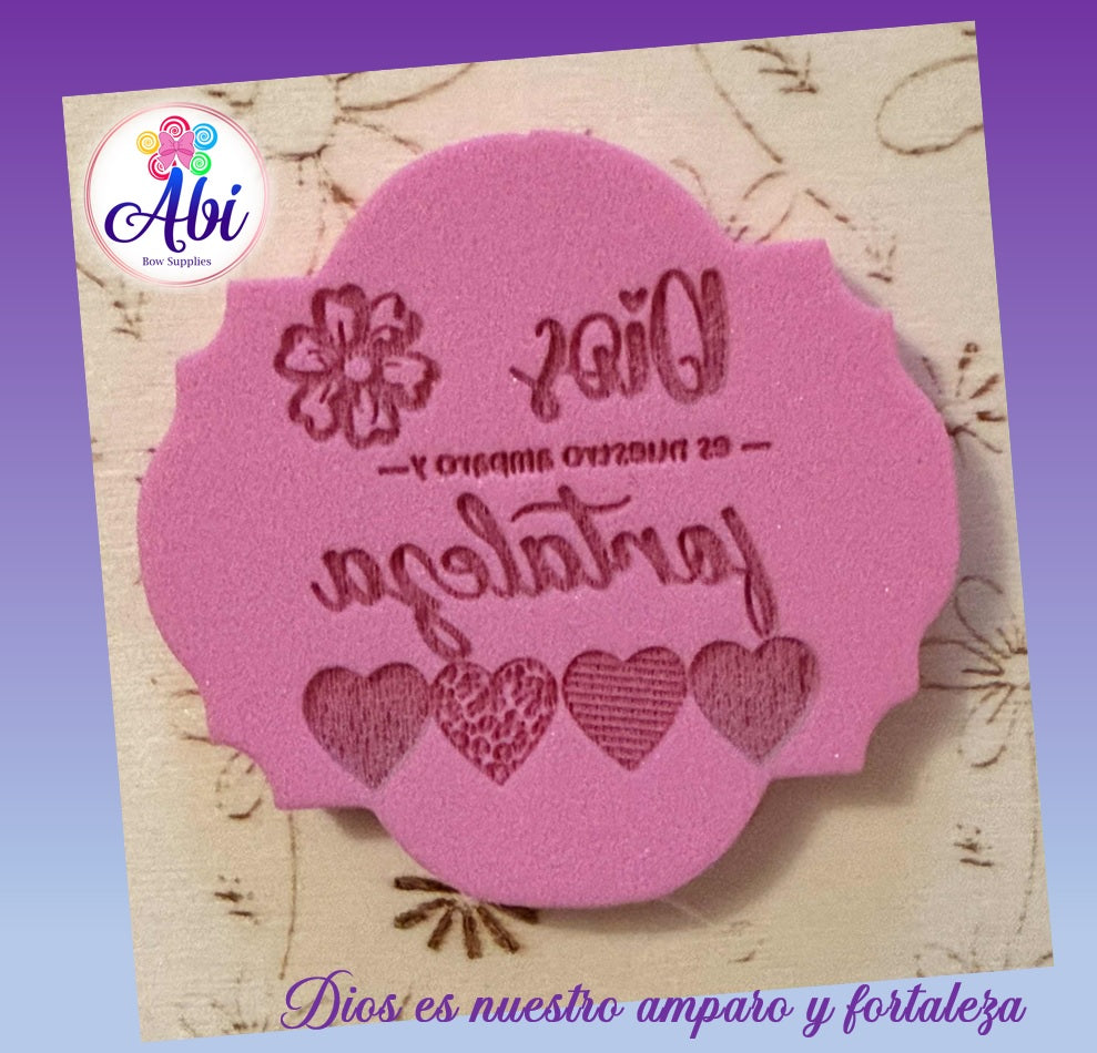 Sello de Relieve "Dios es nuestro Amparo y fortaleza"