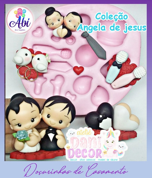 Molde de Silicon Doçurinhas de Casamento ADD
