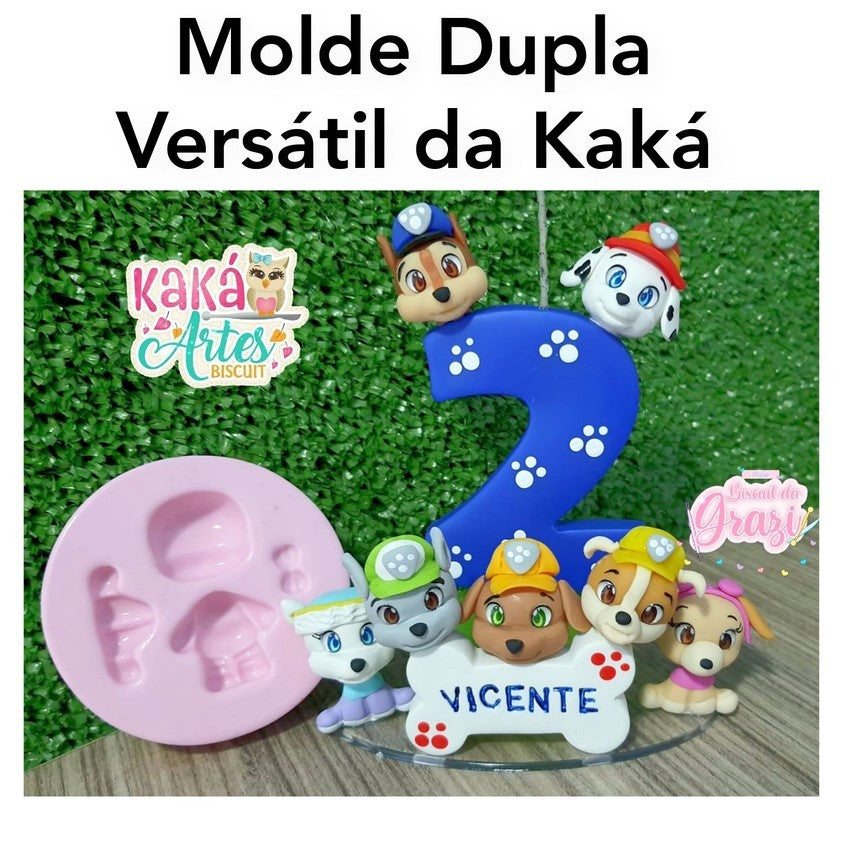 Molde de Silicon Dupla Versatil da Kaka