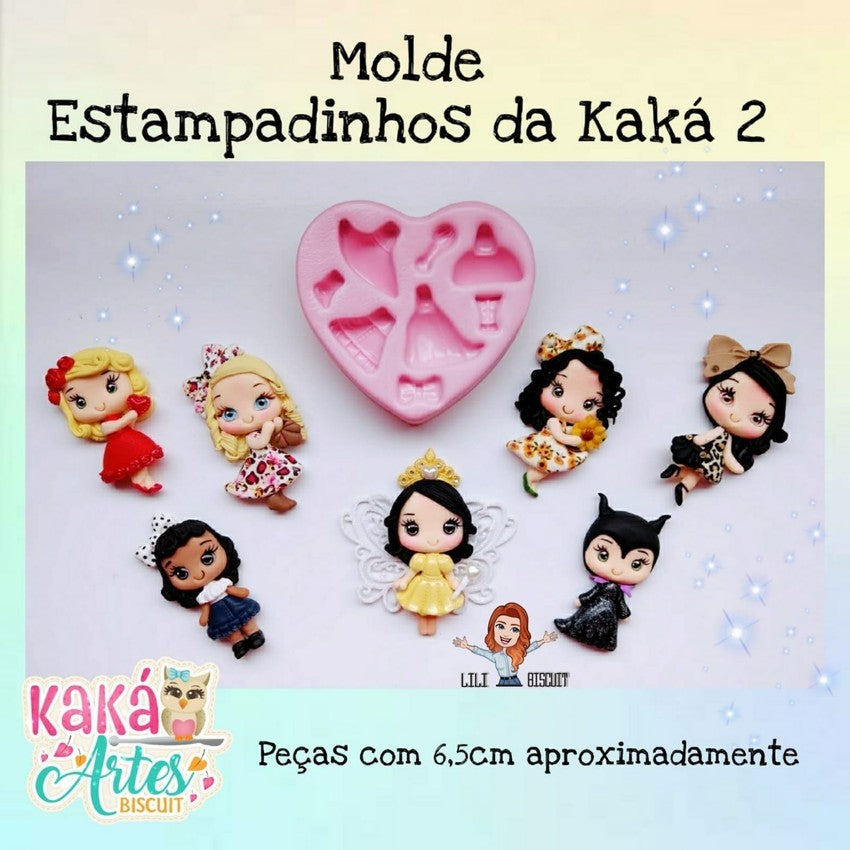 Molde de Silicon Combo Estampadinhos da Kaka 1 y 2