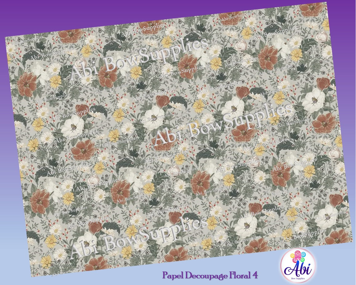 Papel Decoupage Floral 4