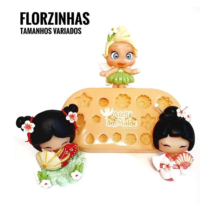 Molde de Silicon Florzinhas AdM