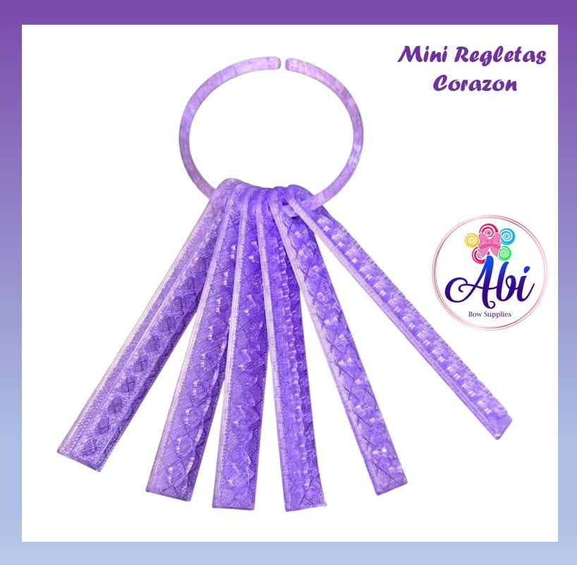 Mini Regletas Corazon. Abi