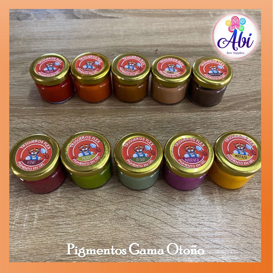 Pigmentos en Gel Gama Otoño Trigueros Flex