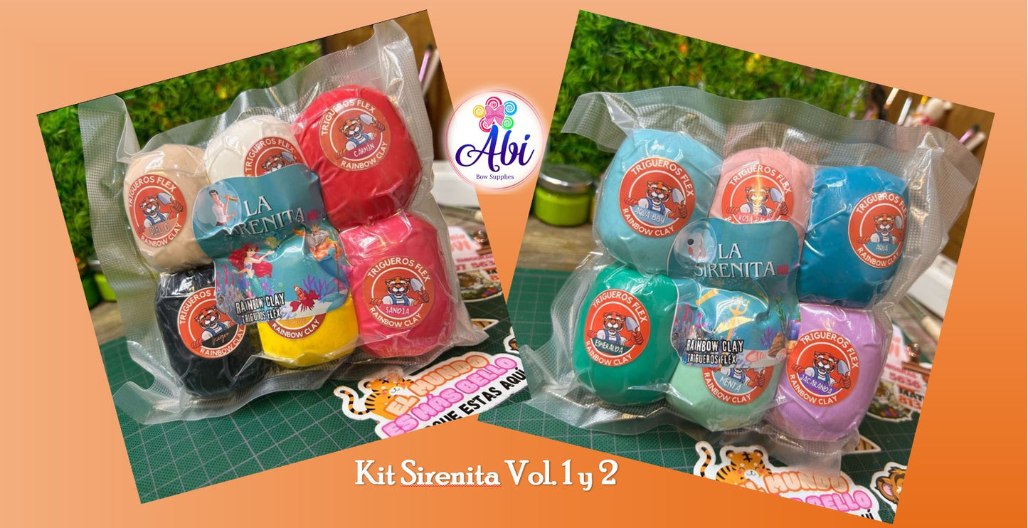 Porcelana Flexible Gama Sirenita Vol. 1 y 2. Trigueros Flex