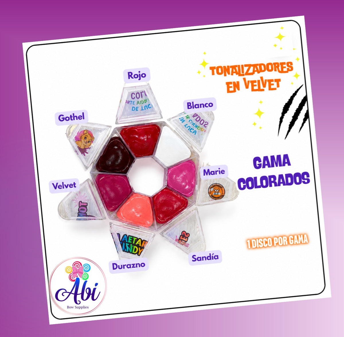 Tonalizadores en Velvet Gama Colorados. Trigueros Flex