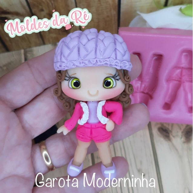 Molde de Silicon Garota Moderninha
