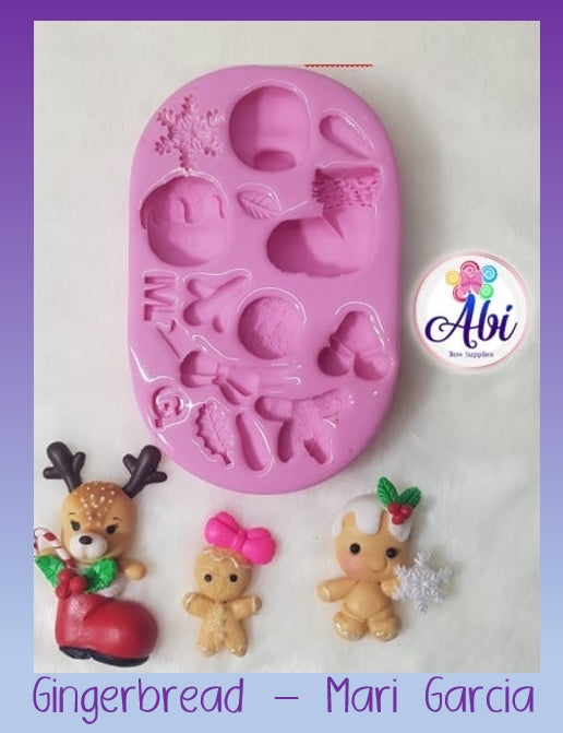 Molde de Silicon Gingerbread / Jengibre MG