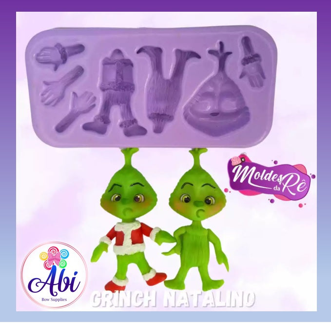 Molde de Silicon Grinch Natalino MDR