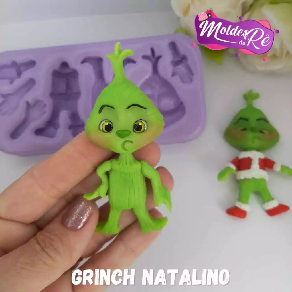 Molde de Silicon Grinch Natalino MDR