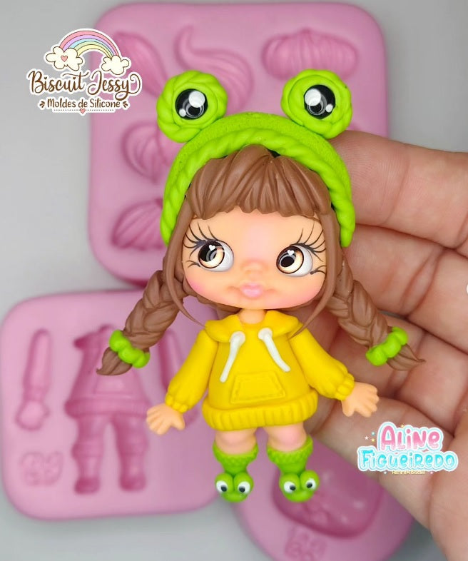Molde de Silicon Inverno 2 Biscuit Jessy
