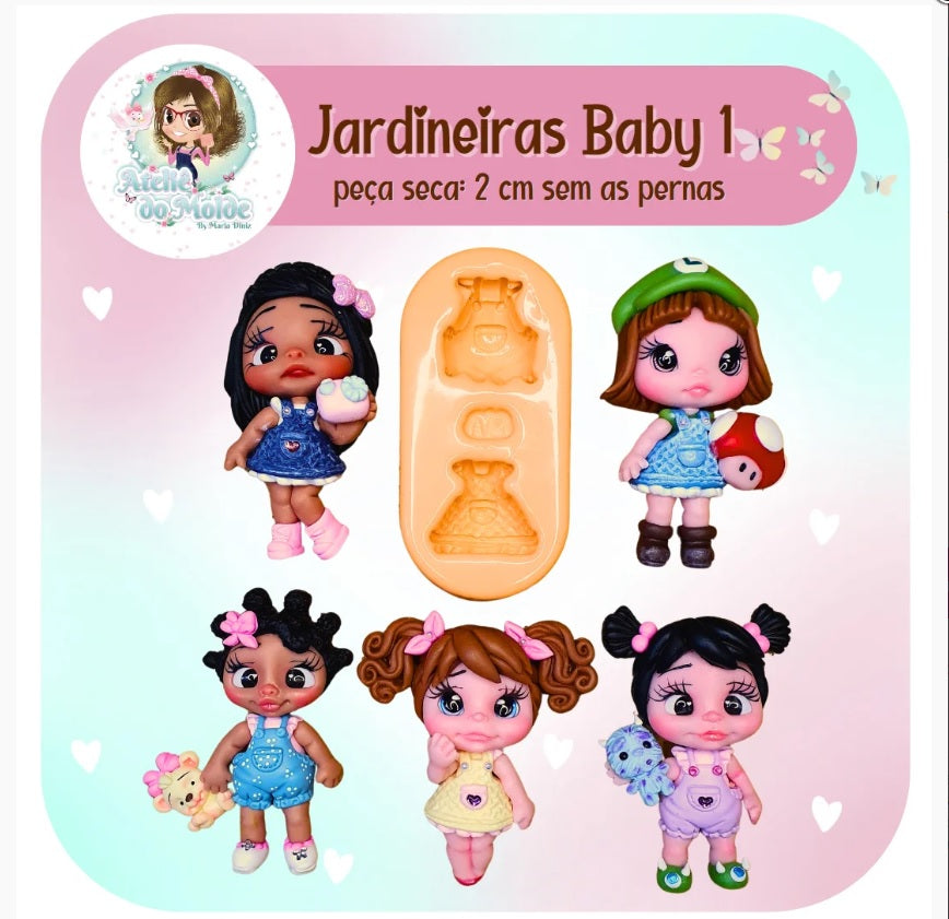 Molde de Silicon Jardineiras Baby 1 AdM