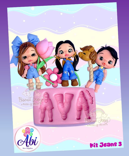 Molde de Silicon Kit Jeans 3. Biscuit Jessy