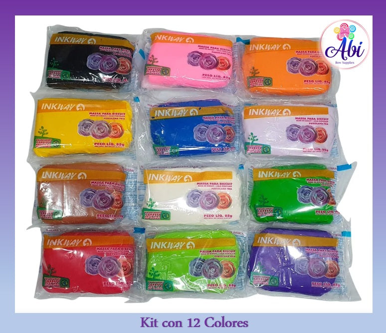 Kit Porcelana Ink Way (Massa para Biscuit Brasilena)