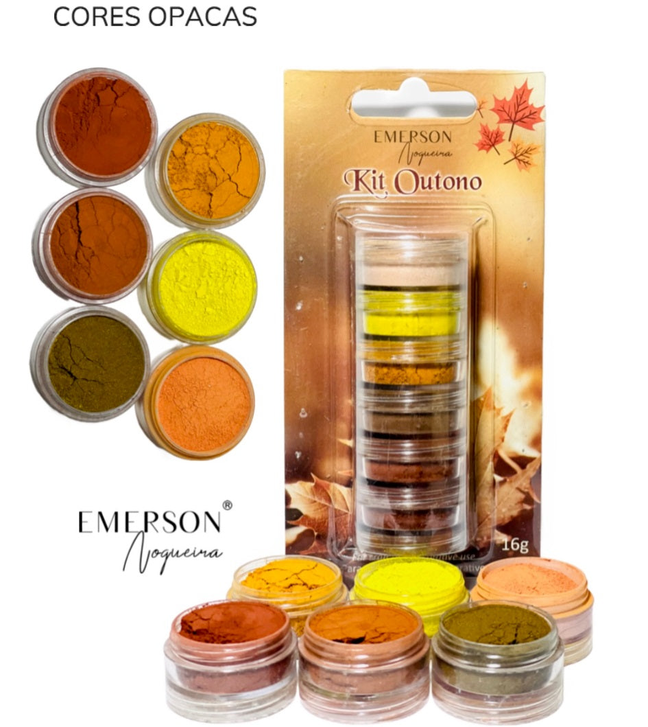 Polvo Magico Emerson Nogueira Kit Outono Opaca