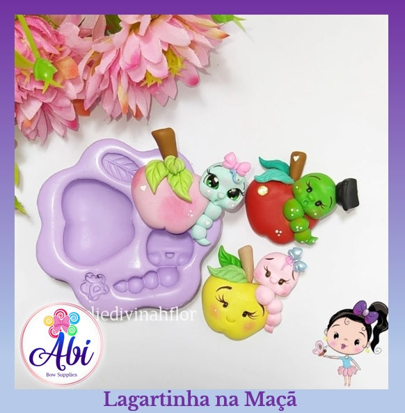 Molde de Silicon Lagartinha na Maca DF