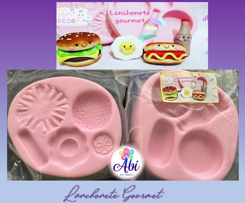 Molde de Silicon Lanchonete Gourmet ADD