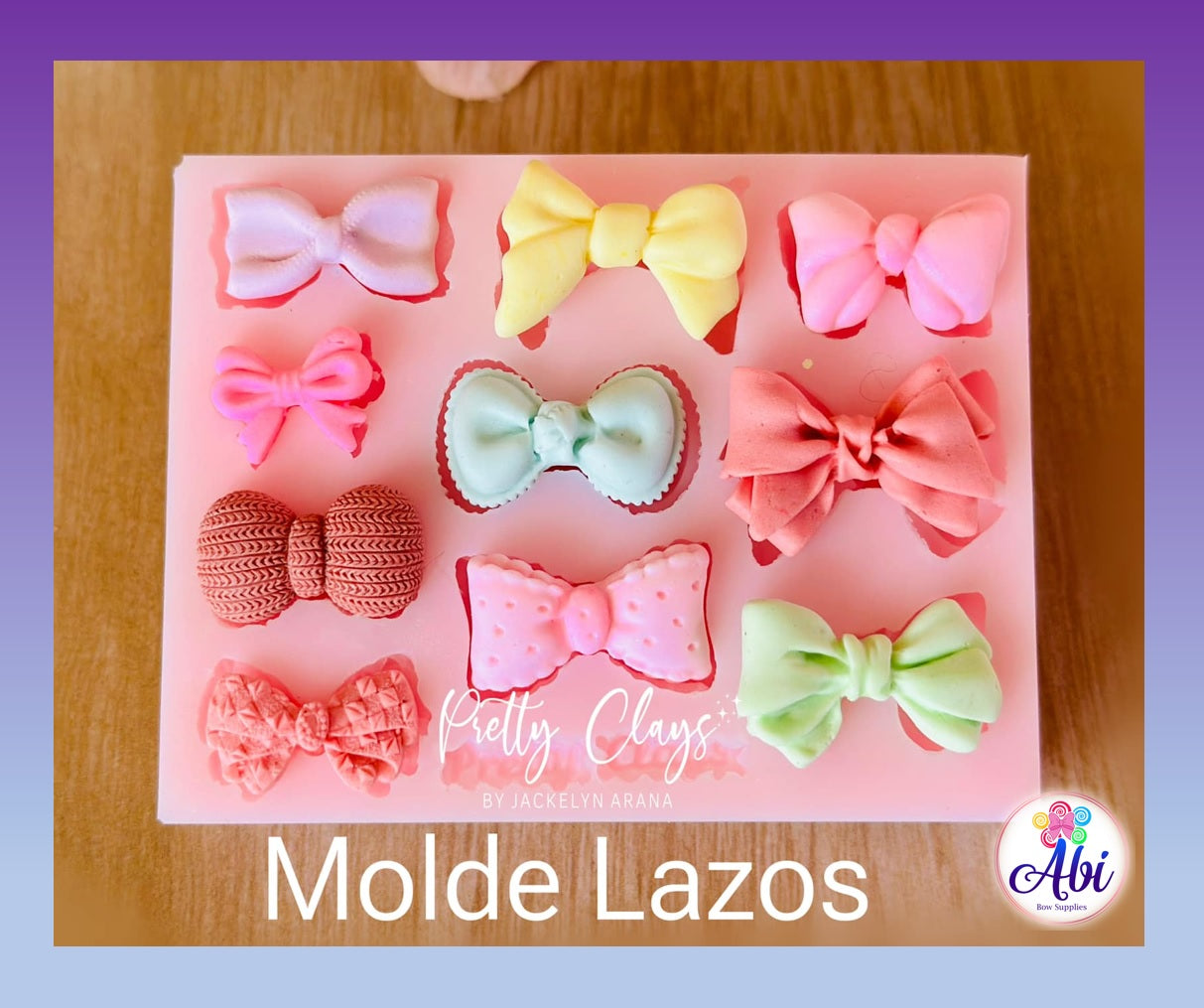 Molde de Silicon Lazos Pretty Clays