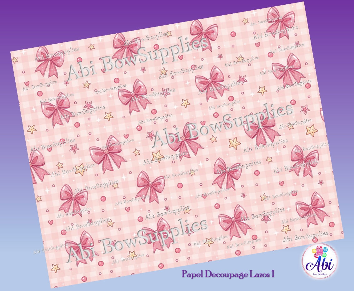 Papel Decoupage Lazos 1