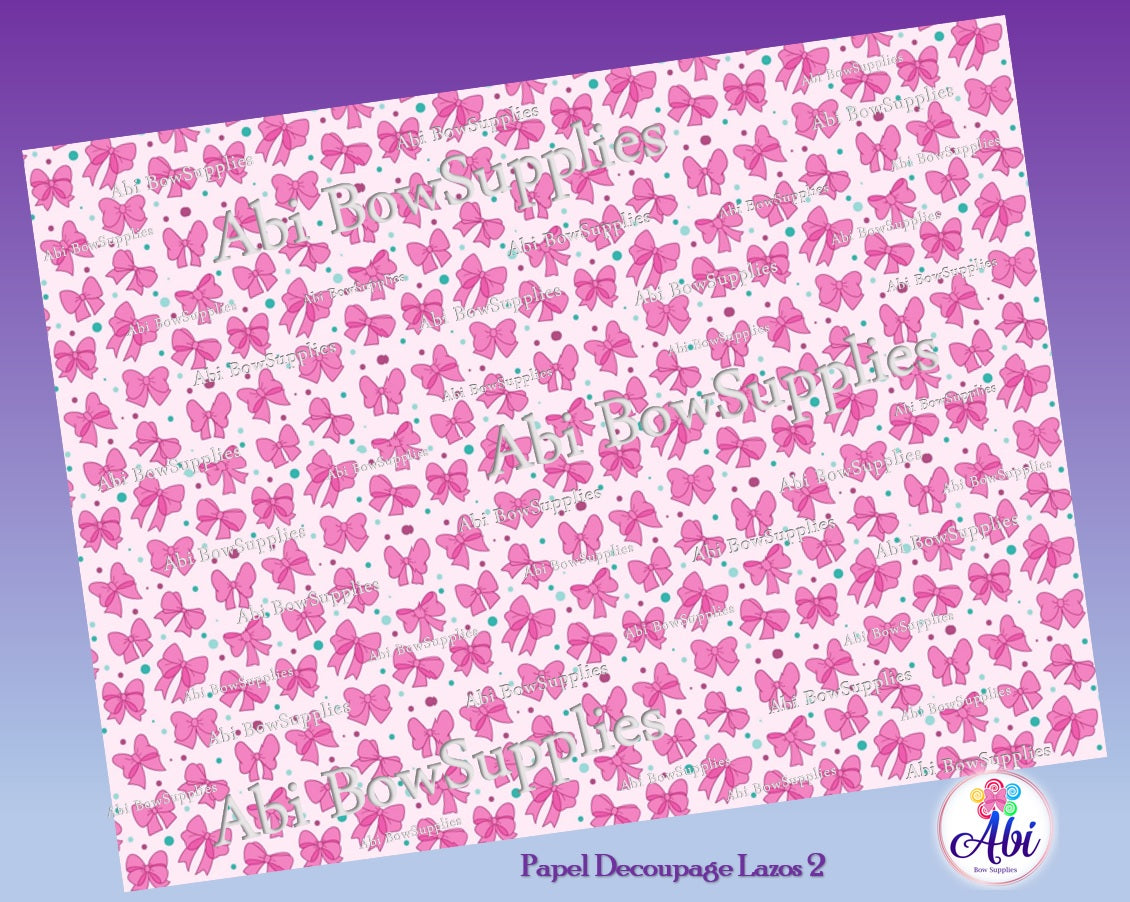 Papel Decoupage Lazos 2