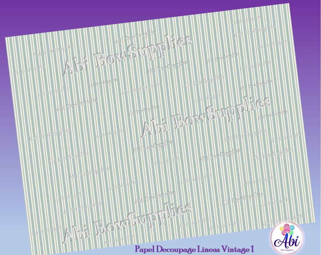 Papel Decoupage Lineas Vintage 1