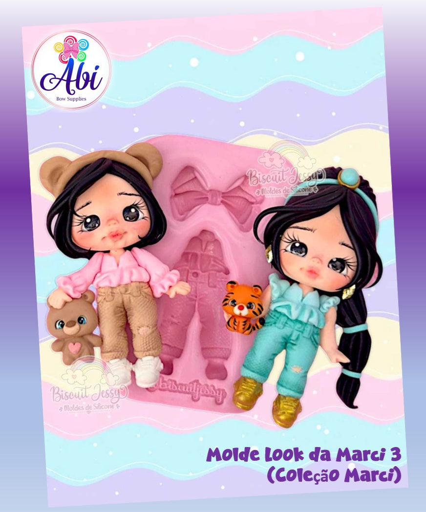Molde de Silicon Look da Marci 3. Biscuit Jessy