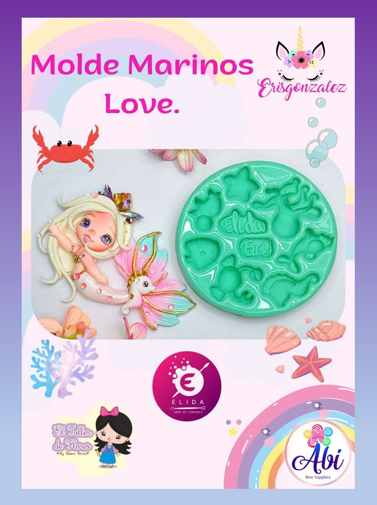 Molde de Silicon Marinos Love ErisGonzalez