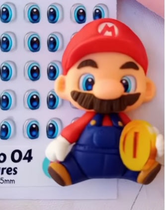 Olhos Resinados Mario/Luigi Nivia Arts