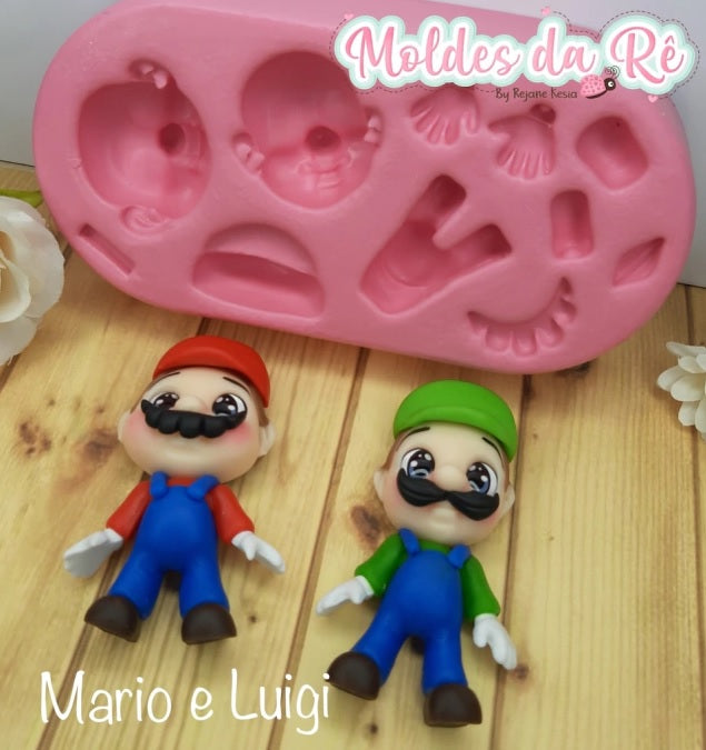 Molde de Silicon Mario e Luigi MDR