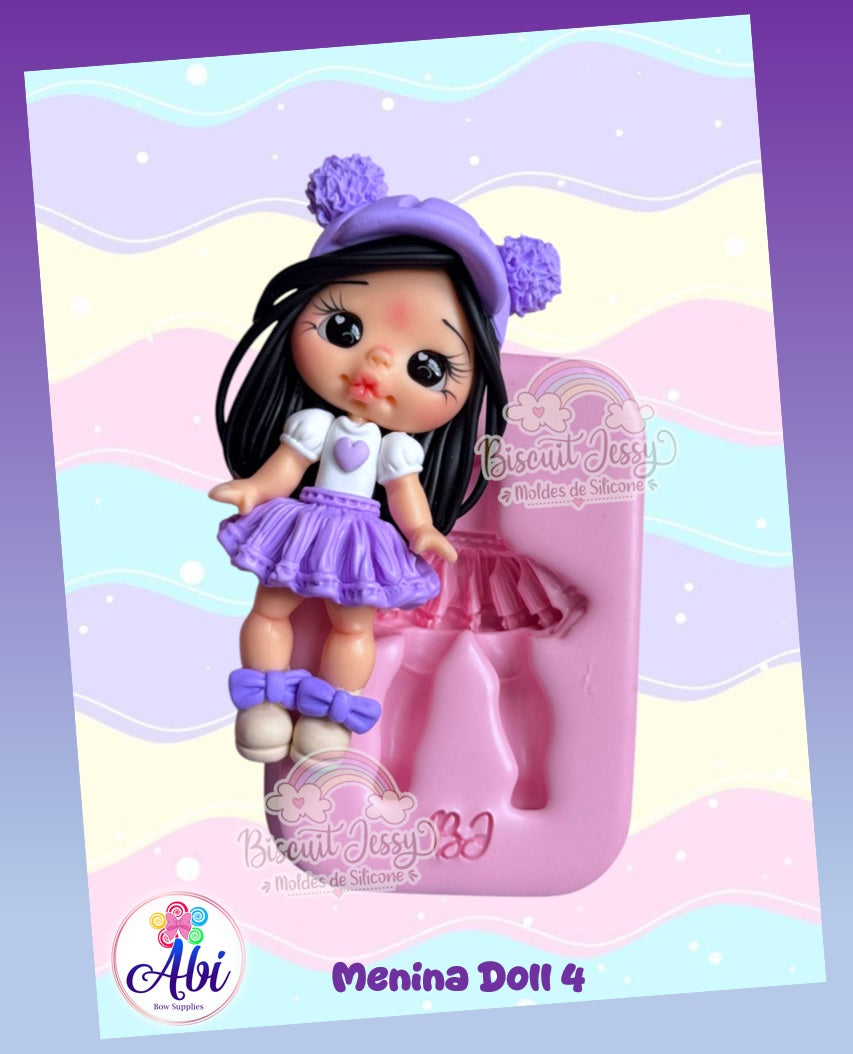 Molde de Silicon Menina Doll 4 Biscuit Jessy