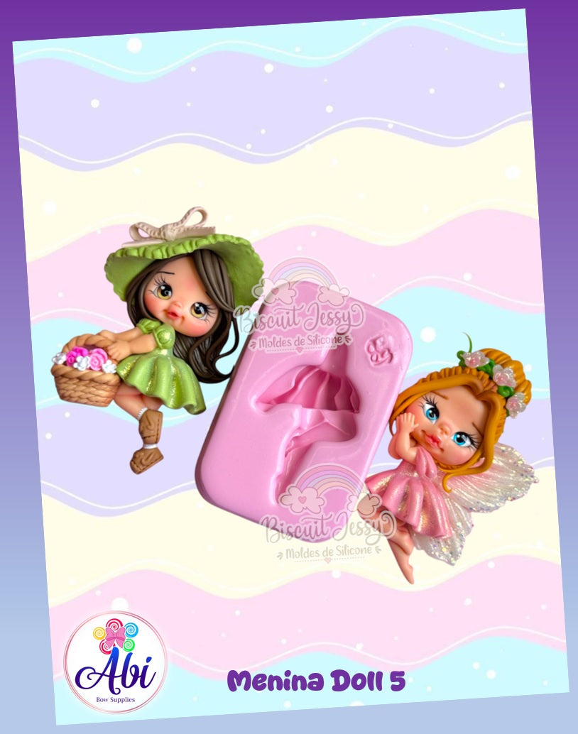 Molde de Silicon Menina Doll 5 Biscuit Jessy