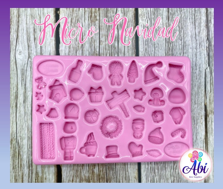Molde de Silicon Micro Navidad MB